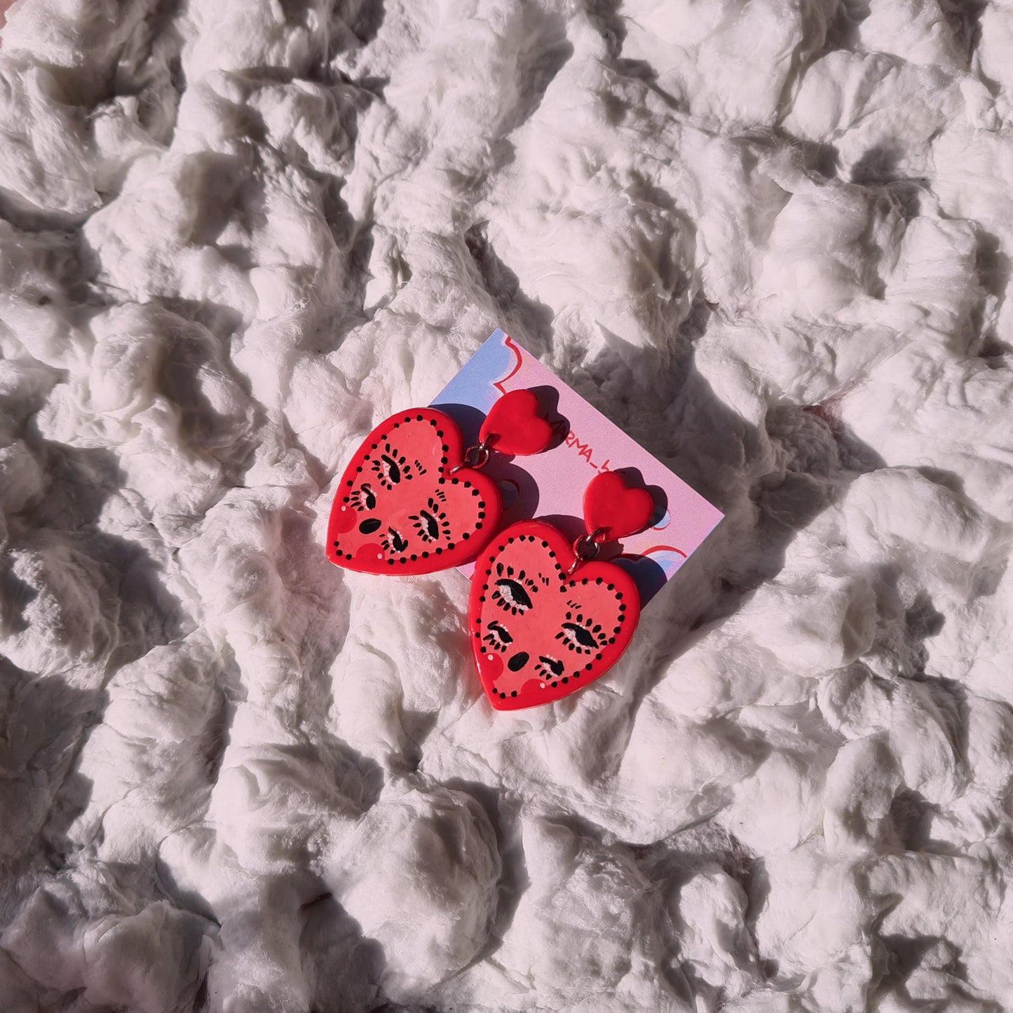 Heart Face Earrings