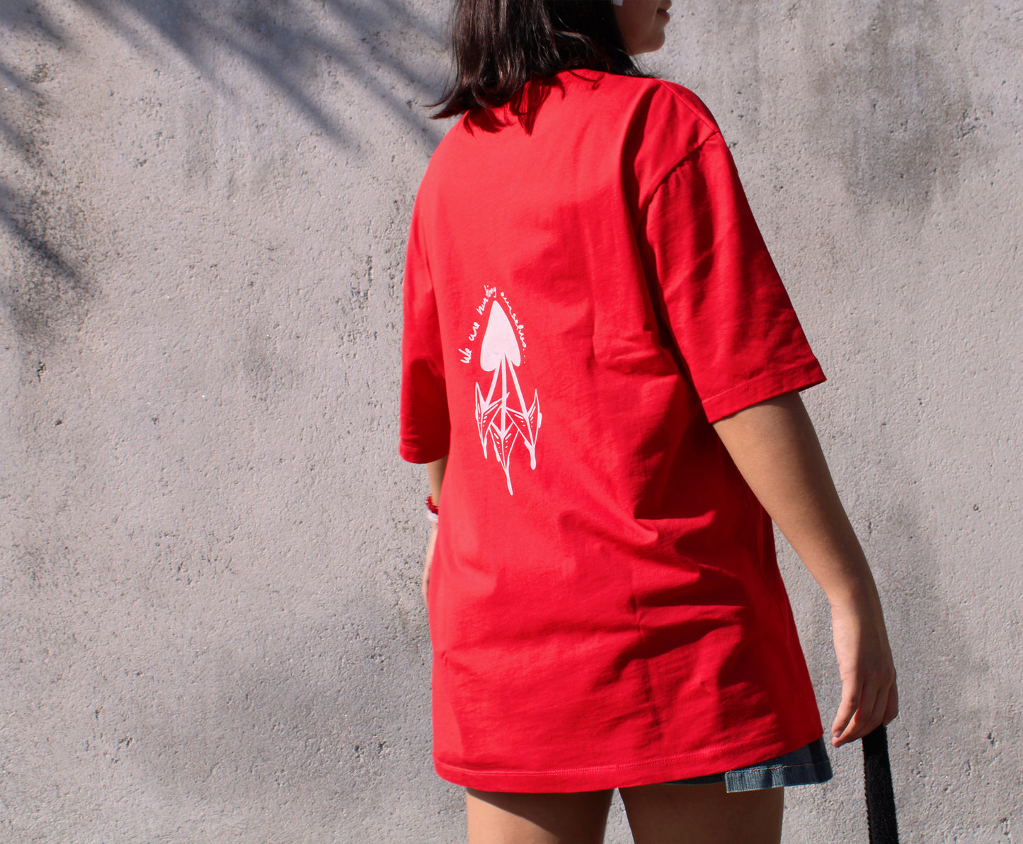 Oversize T-shirt Heart and Arrows