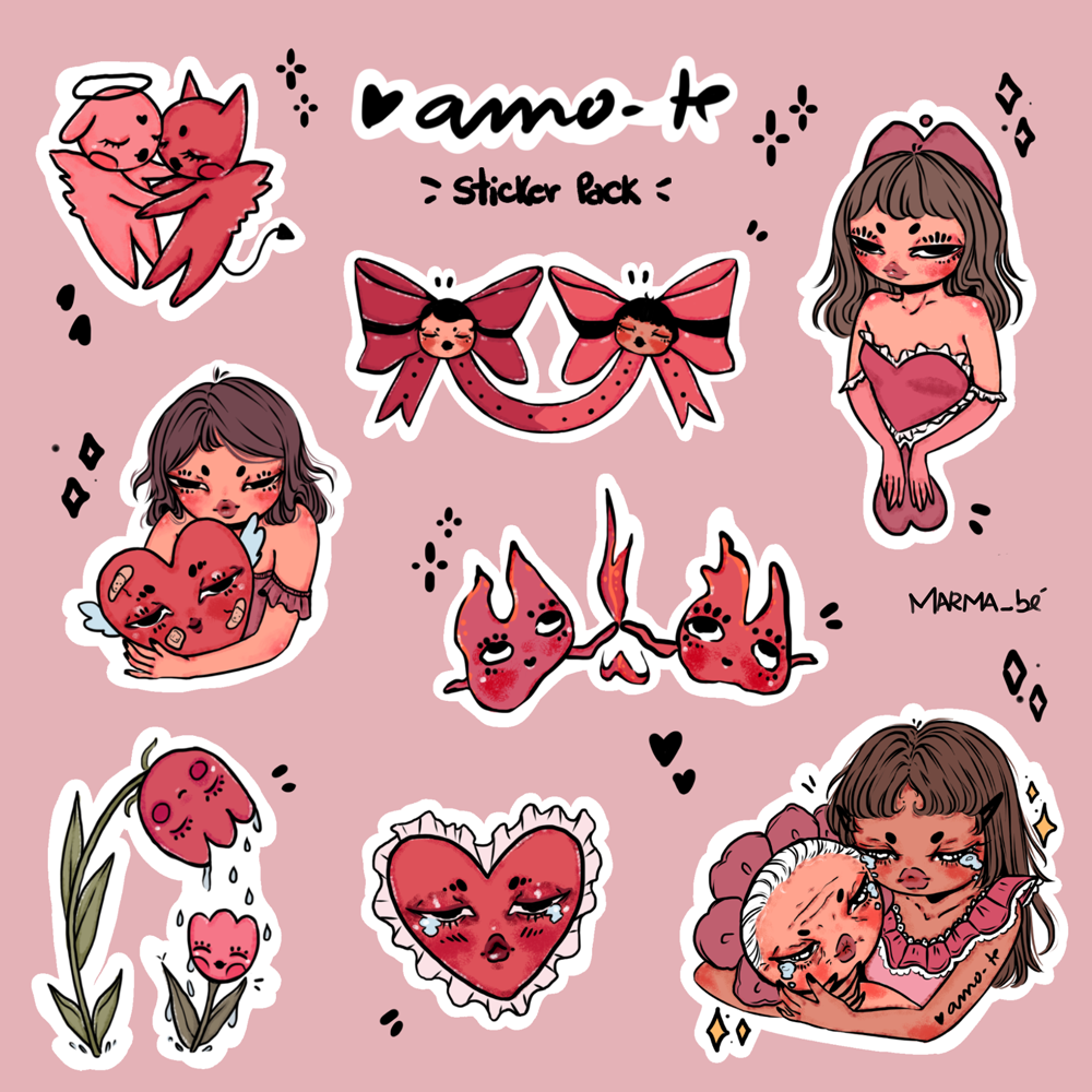 Amo-te - Sticker Pack